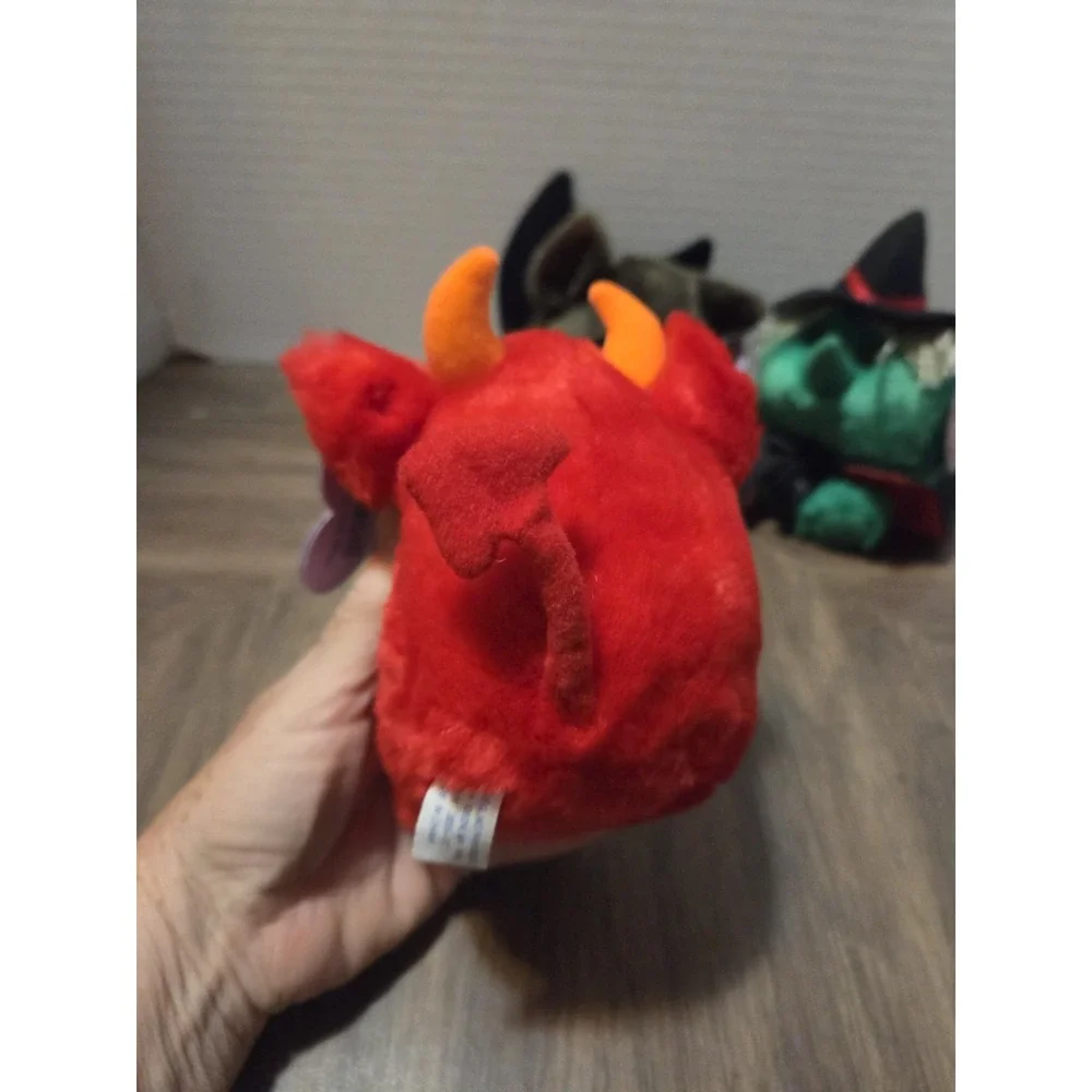 Puffkins Vintage 1994 Halloween Plush Set Of 3 Bat Witch Devil